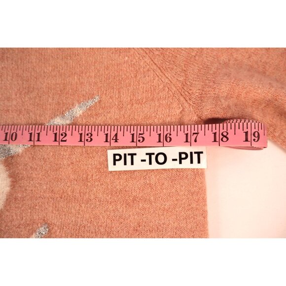 Lauren Conrad Women's Narwhal Sweater Pink Sequin Embellished Knit Size Small - Picture 10 of 16